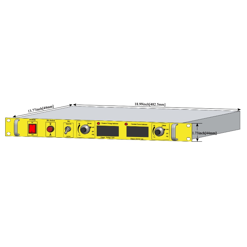 A1U Series Rack-Mount AC-DC High Voltage Power Supply