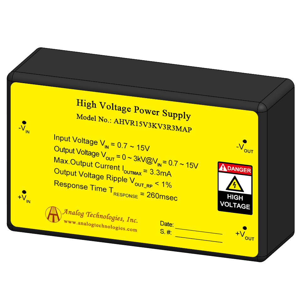I/O Proportional High Voltage Power Supply Selection Guide